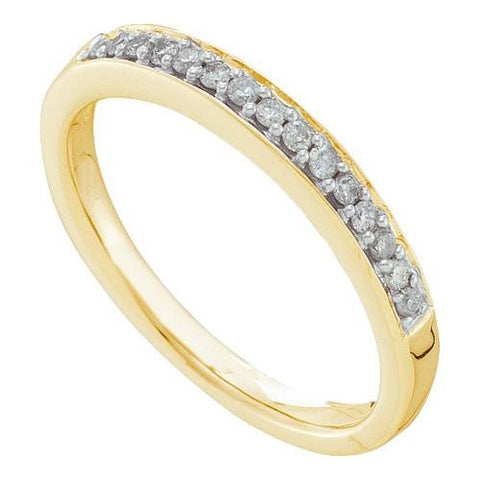 14KT Yellow Gold 0.15CT DIAMOND FASHION BAND