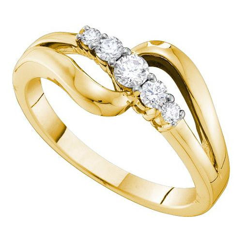 14KT Yellow Gold 0.25CTW DIAMOND  FASHION BAND