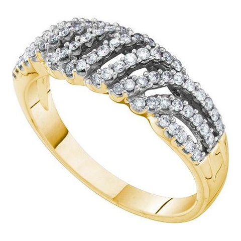 14KT Yellow Gold 0.41CTW  DIAMOND FASHION BAND