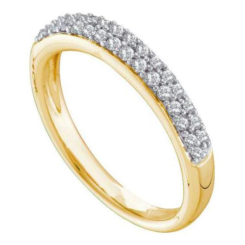 14KT Yellow Gold 0.26CTW DIAMOND FASHION BAND