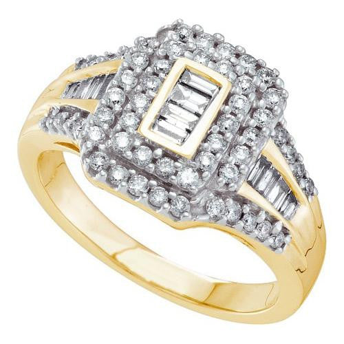 14KT Yellow Gold 0.77CTW DIAMOND INVISIBLE RING