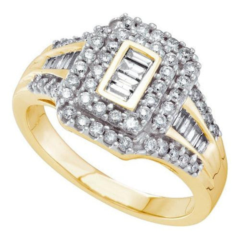 14KT Yellow Gold 0.77CTW DIAMOND INVISIBLE RING