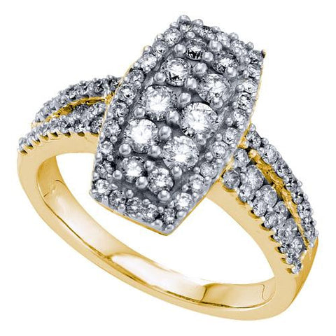 14KT Yellow Gold 1.0CTW DIAMOND  FASHION RING