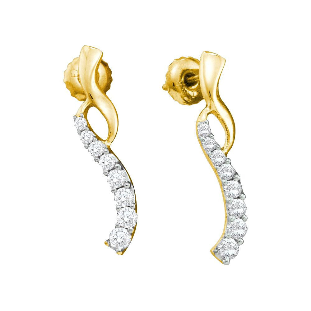 1-2CT-Diamond JOURNEY EARRINGS