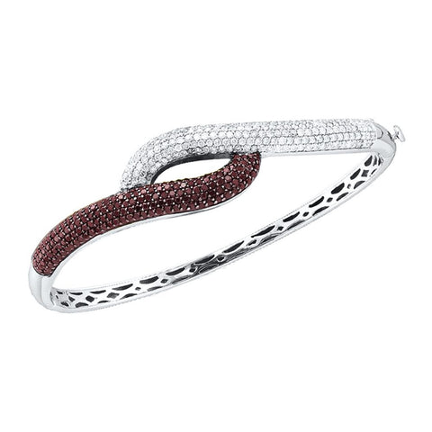 2  1-2CTW-Diamond BLACK  BANGLE