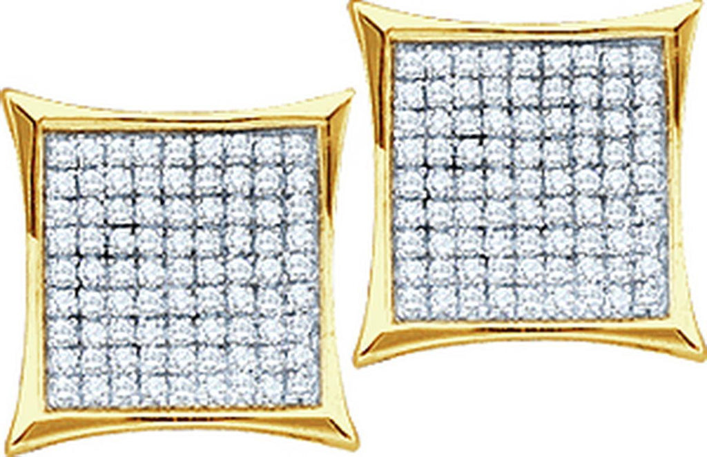 1-10CT-Diamond MICRO-PAVE EARRINGS