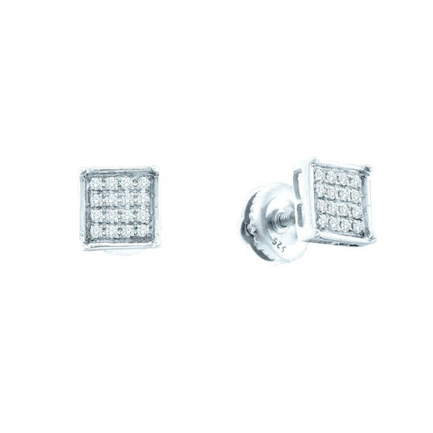 1-10CTW-Diamond MICRO-PAVE EARRINGS