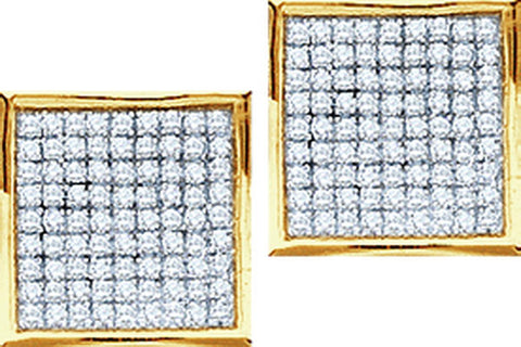 1-20CT-Diamond MICRO-PAVE EARRINGS