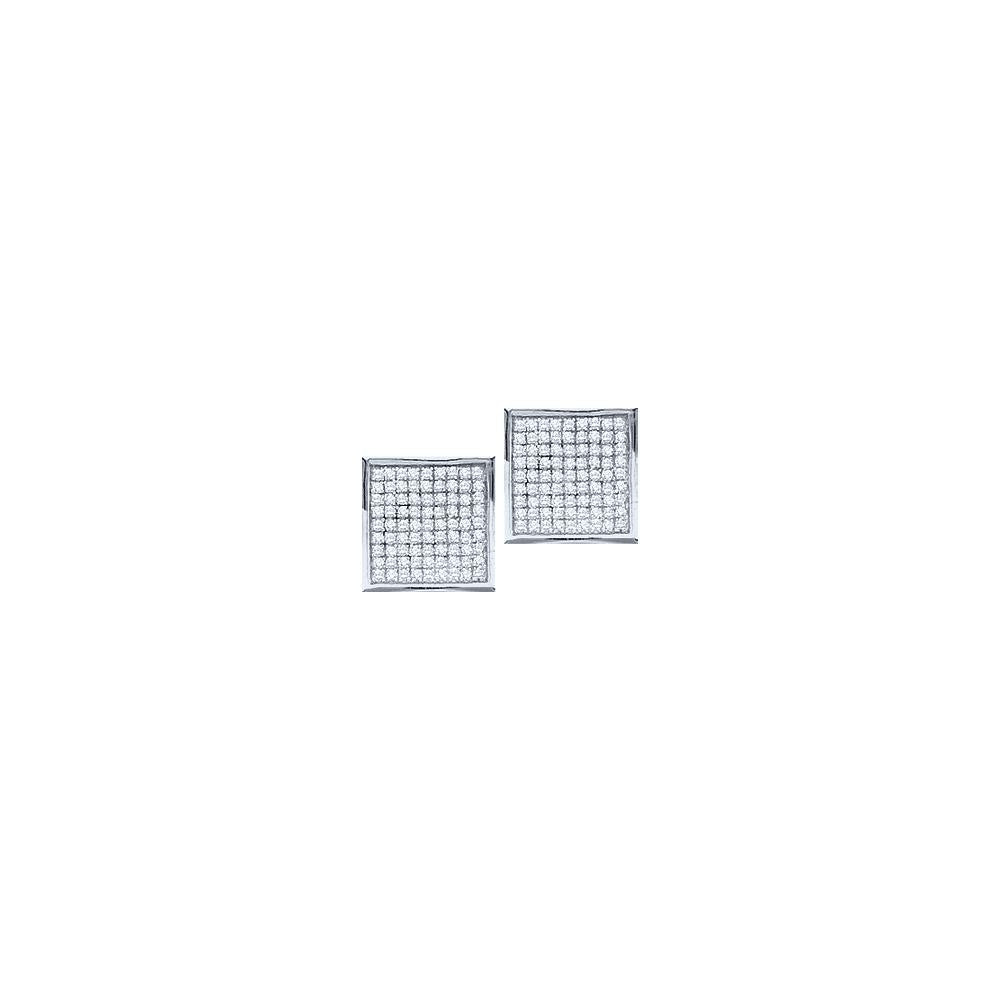 1-20CT-Diamond MICRO-PAVE EARRINGS