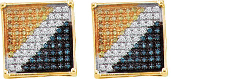 1-20CT-Diamond BLUE MICRO-PAVE EARRING