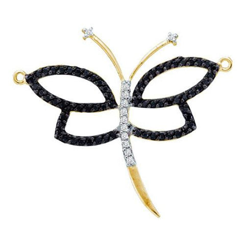 14KT Yellow Gold 0.44CTW DIAMOND  BUTTERFLY PENDANT