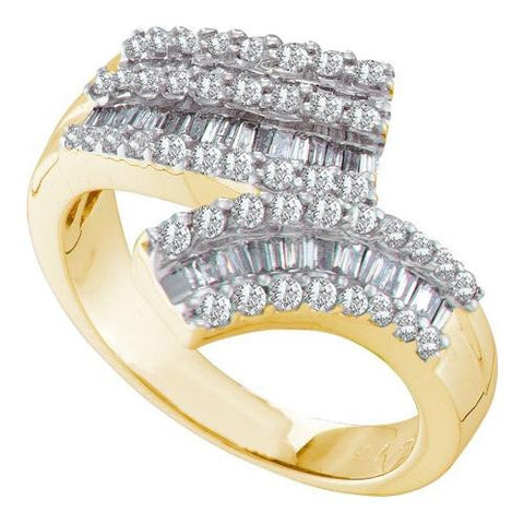 14KT Yellow Gold 0.86CTW DIAMOND FASHION BAND