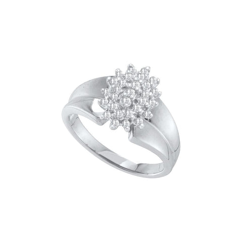 1-4CTW-Diamond CLUSTER RING