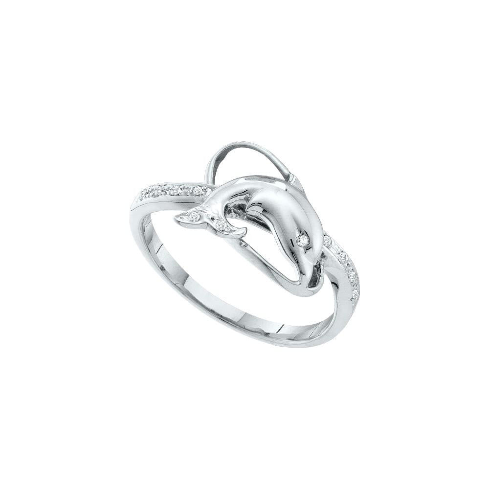 1-20CTW-Diamond DOLPHIN RING