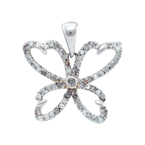 3-8CTW-Diamond BUTTERFLY PENDANT