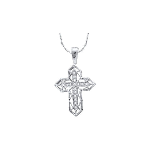 1-8CTW-Diamond CROSS PENDANT