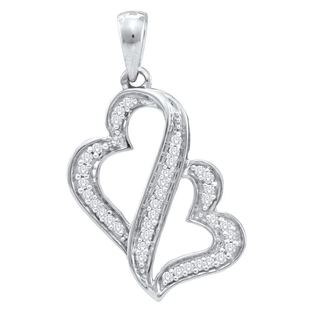 1-6CTW-Diamond HEART PENDANT