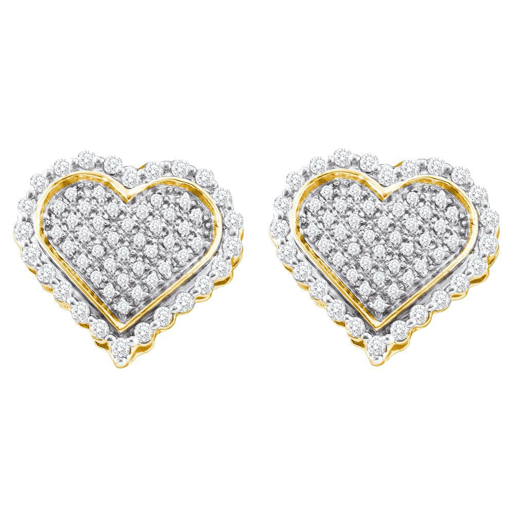 1-2CT-Diamond HEART EARRING