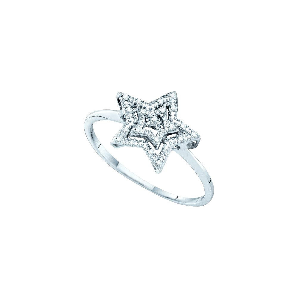 1-20CTW-Diamond STAR RING