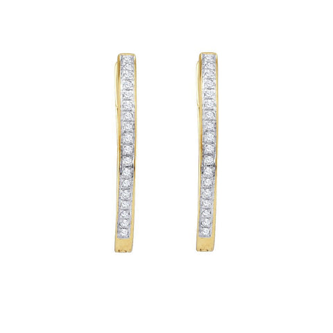 1-10CTW-Diamond MICRO-PAVE HOOPS