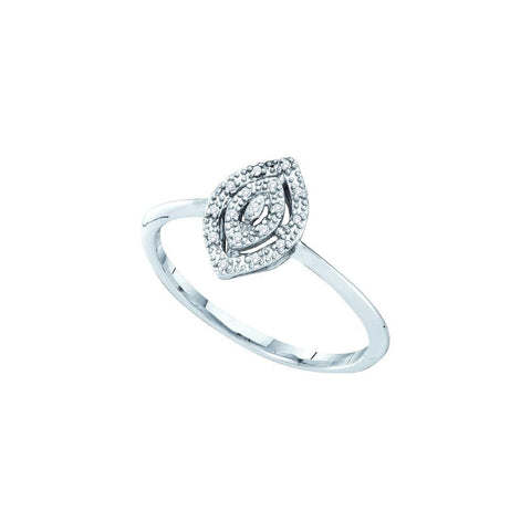 0.03CTW-Diamond CLUSTER RING