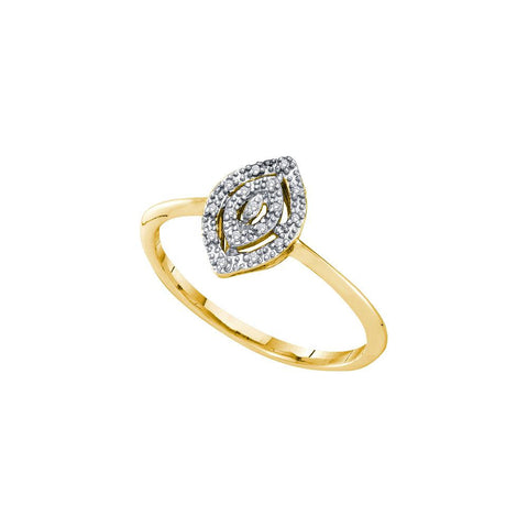 0.03CTW-Diamond CLUSTER RING