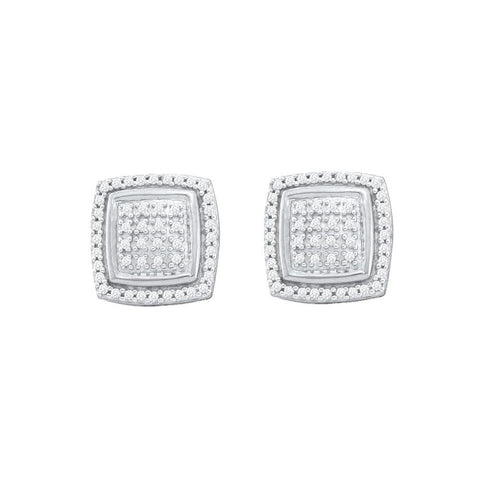 1-4CTW-Diamond MICRO-PAVE EARRINGS