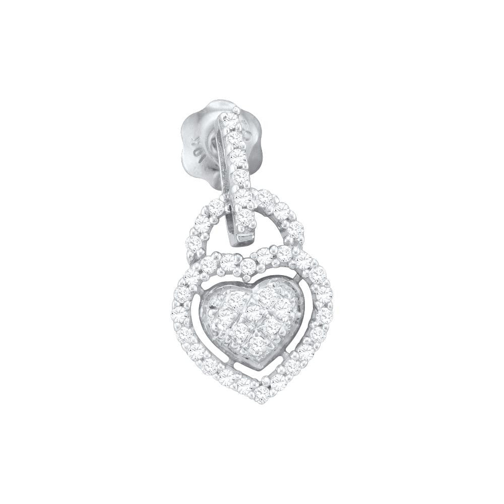 1-3CTW-Diamond HEART EARRINGS