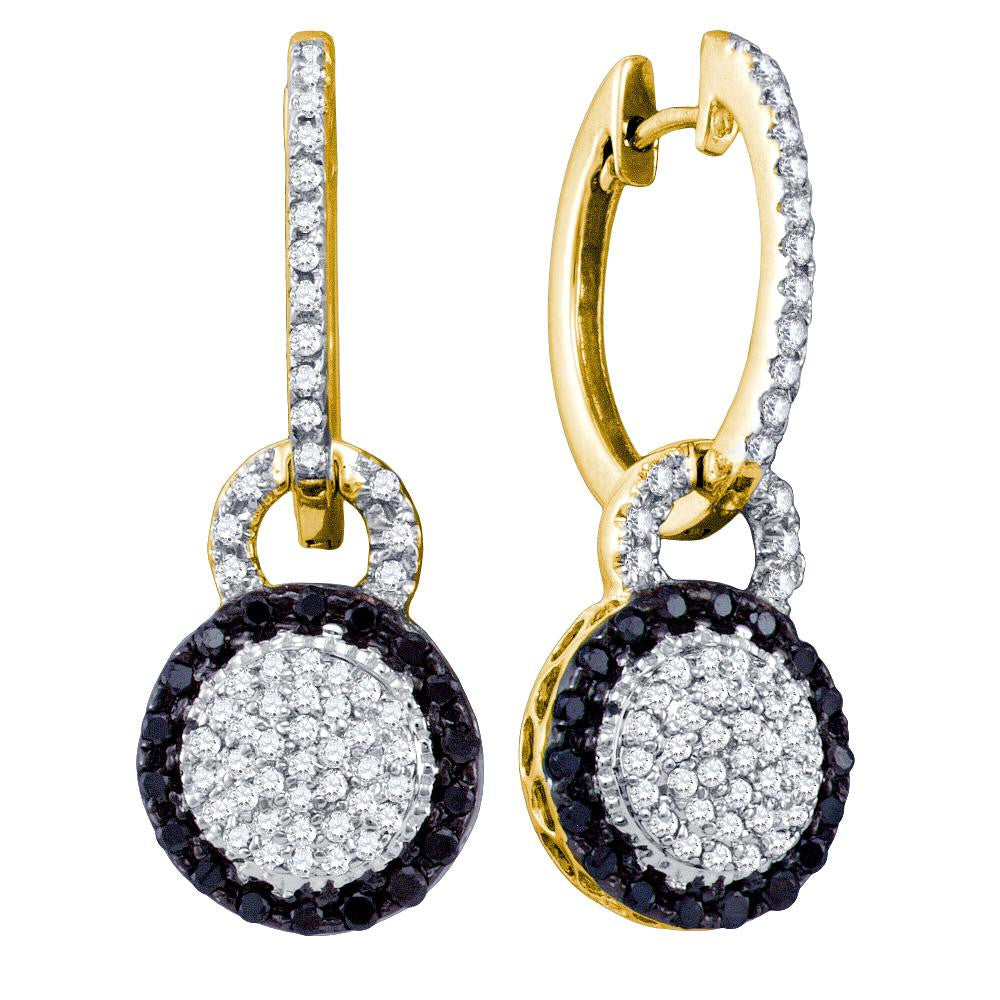 1-2CT-Diamond FASHION BLACK EARRINGS