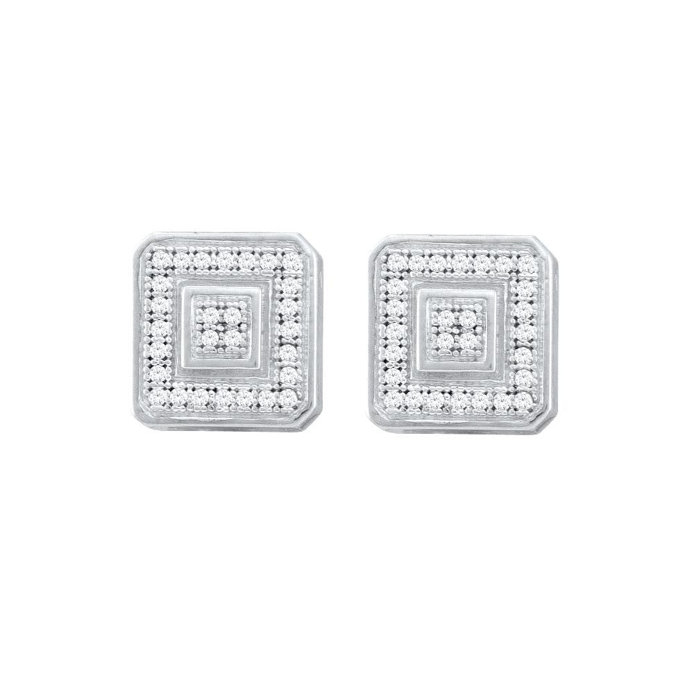 1-6CTW-Diamond MICRO-PAVE EARRINGS