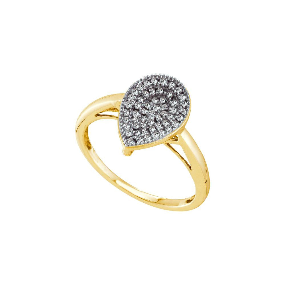 1-4CTW-Diamond CLUSTER RING