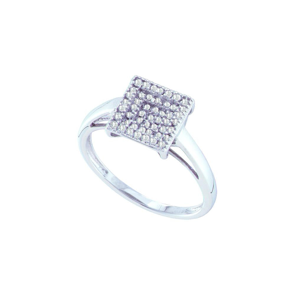 1-4CTW-Diamond CLUSTER RING