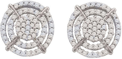 3-8CT-Diamond MICRO-PAVE EARRINGS