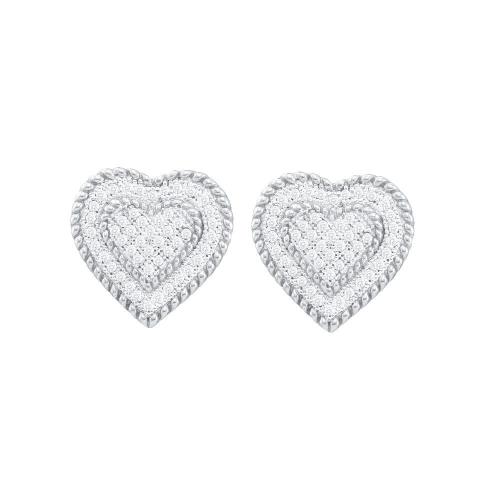 1-3CTW-Diamond HEART EARRINGS