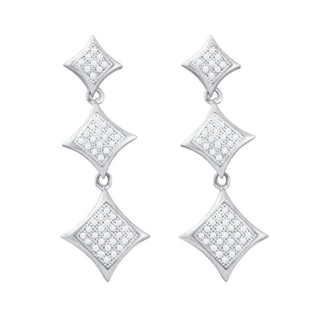 1-3CTW-Diamond MICRO-PAVE EARRINGS