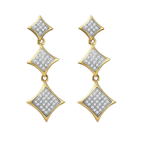 1-3CTW-Diamond MICRO-PAVE EARRINGS