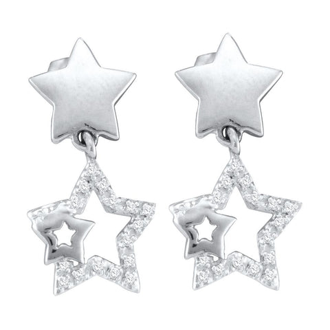 1-10CTW-Diamond STAR EARRING