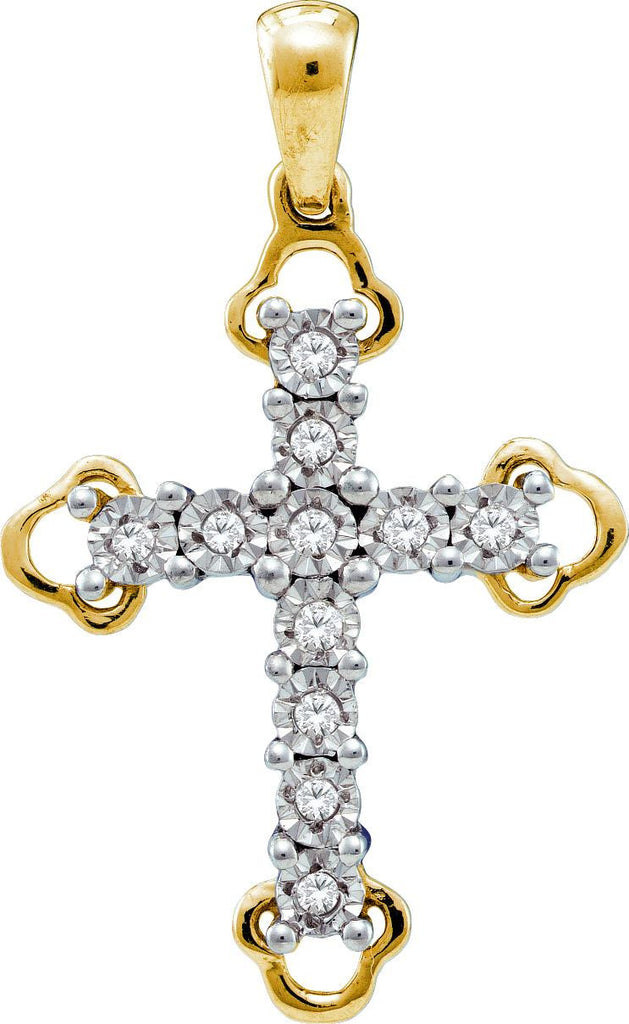 1-8CT-Diamond CROSS PENDANT