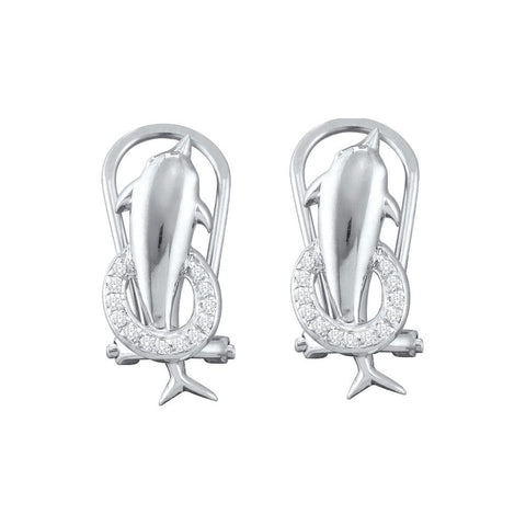 1-12CTW-Diamond MICRO-PAVE EARRINGS