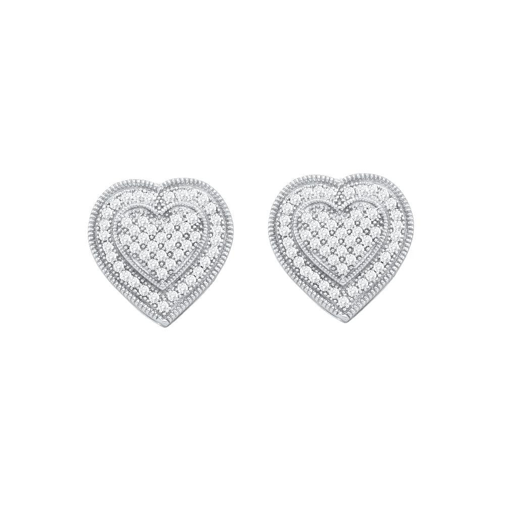 1-3CTW-Diamond HEART EARRING