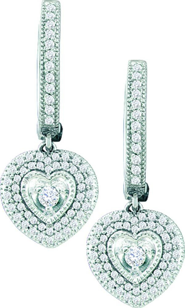 3-4CTW-Diamond HEART EARRING