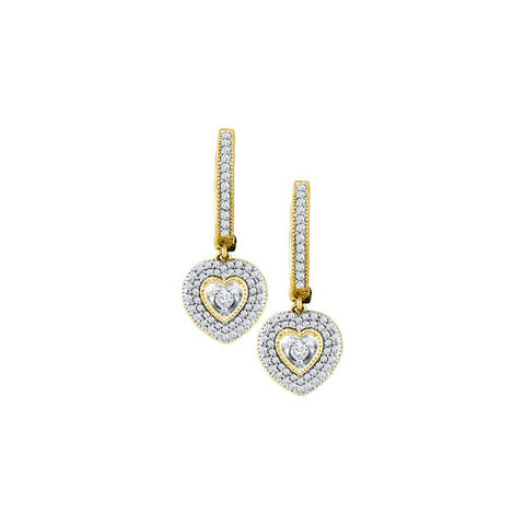 3-4CTW-Diamond HEART EARRING