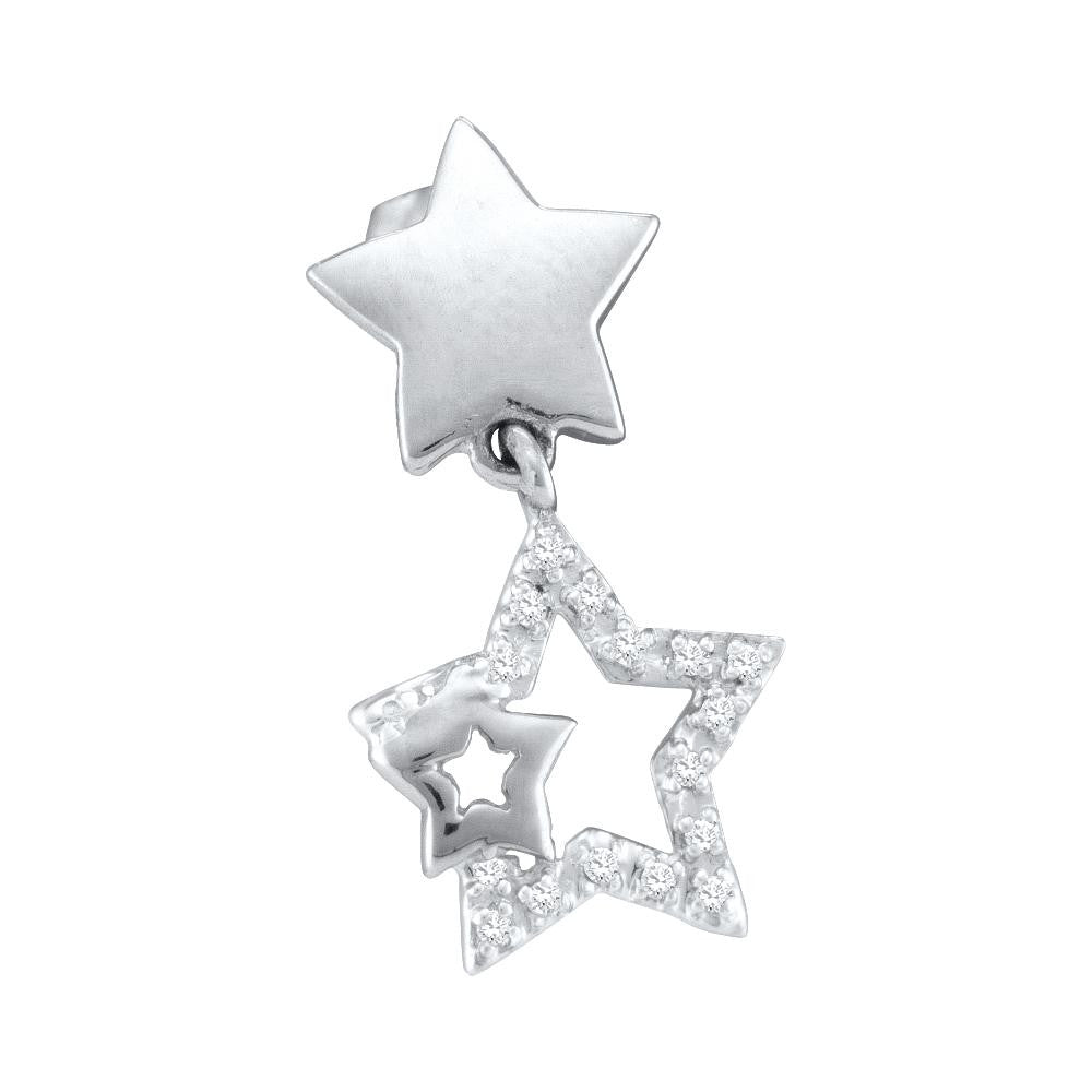 1-10CTW-Diamond STAR HOOPS