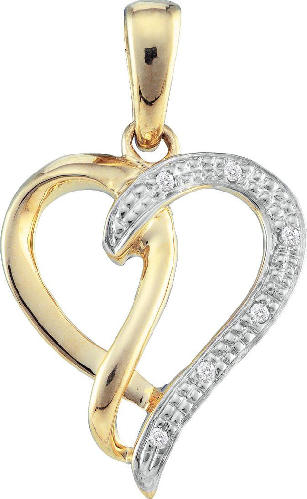 0.03CTW-Diamond HEART PENDANT