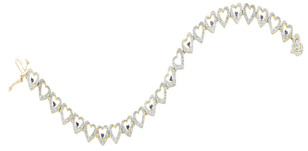 1-5CT-Diamond BLACK  BRACELET