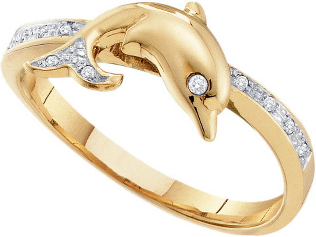 1-20CTW-Diamond DOLPHIN RING