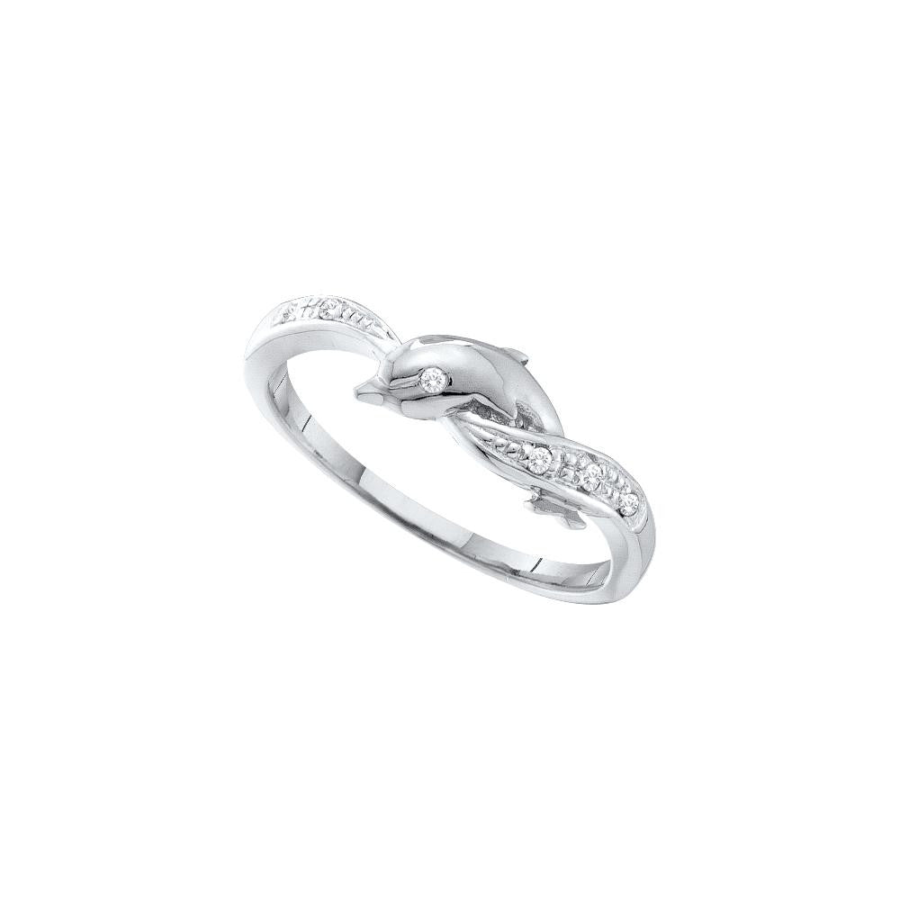 1-20CTW-Diamond DOLPHIN RING