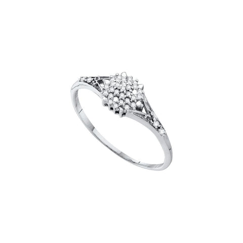 1-10CTW-Diamond CLUSTER RING