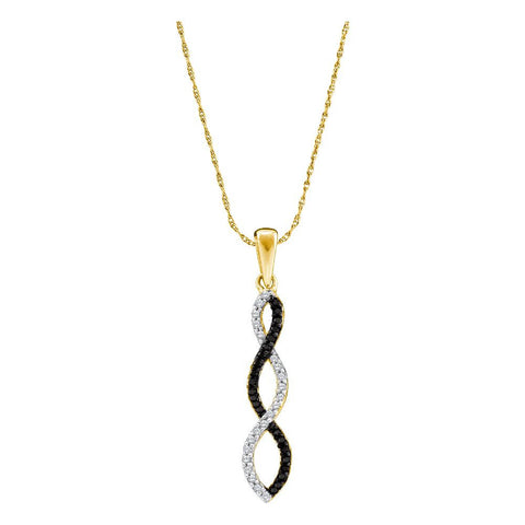 1-8CTW-Diamond BLACK  PENDANT