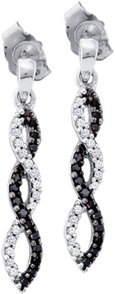 1-6CT-Diamond BLACK  EARRING